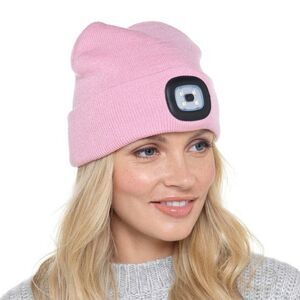 RJM Unisex Adult LED Torch Beanie / Pink